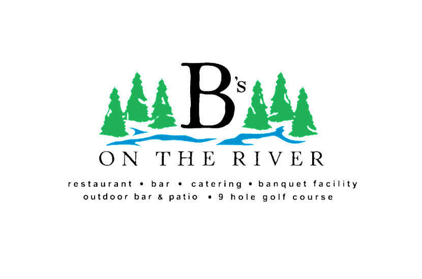 B's on the River logo.