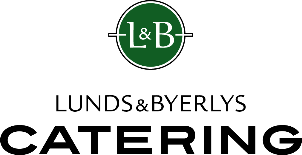 Lunds & Byerlys Catering with L & B circled in green