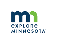 Explore Minnesota logo with state navy and green "mn" logo above "Explore Minnesota" text.
