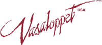 Vasaloppet USA logo with the text in red script.