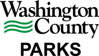 Washington County logo with three wavy lines and "PARKS" across the bottom.