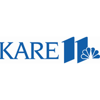 KARE 11 logo in blue with peacock symbol on the 11.